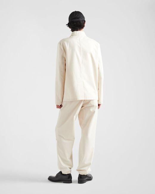 Pantalon En Coton Prada pour homme en coloris Natural