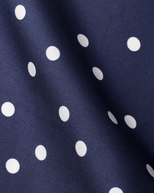 Prada Blue Polka-Dot Scarf