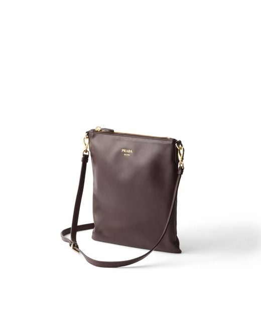 Prada White Nappa Leather Mini Shoulder Bag