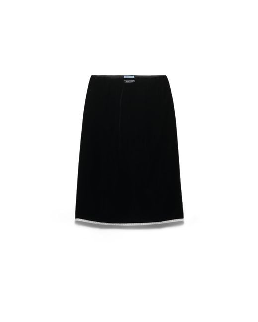 Prada Black Velvet Underskirt