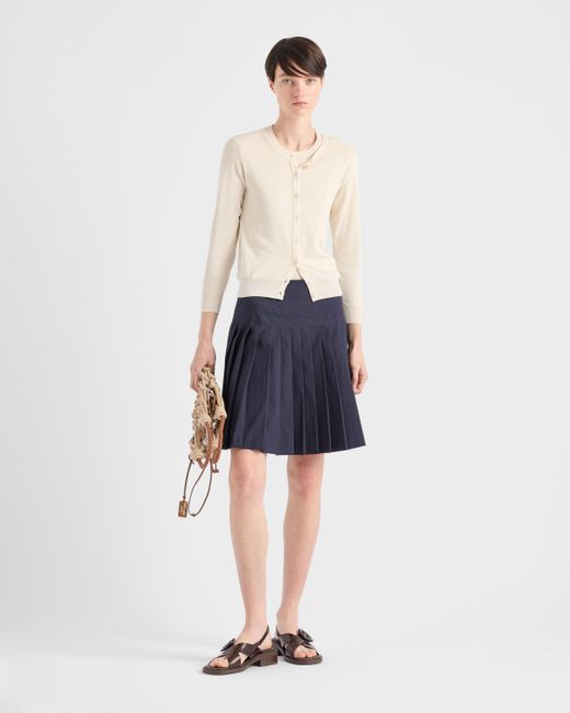 Maglia Cardigan di Prada in White