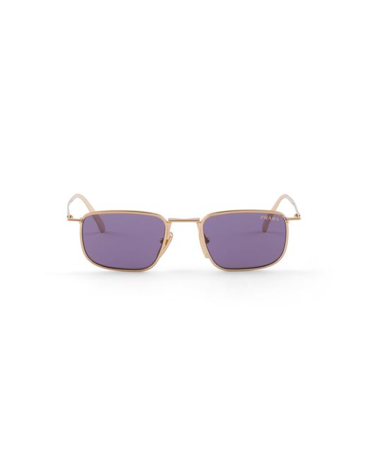 Prada Purple Sunglasses With Logo for men