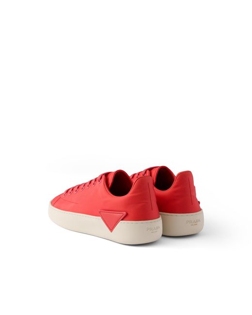 Prada Red Court Re-Nylon Sneakers, Size 5,5 for men