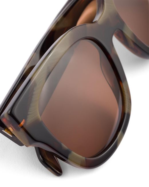 Prada Brown Sunglasses With Logo