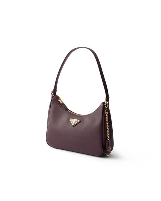Prada White Re-Edition 2005 Saffiano Leather Mini-Bag