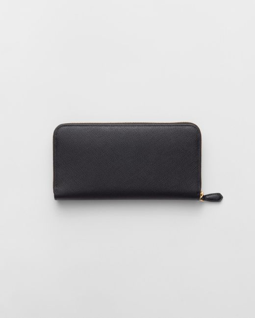 Prada Blue Saffiano Leather Wallet