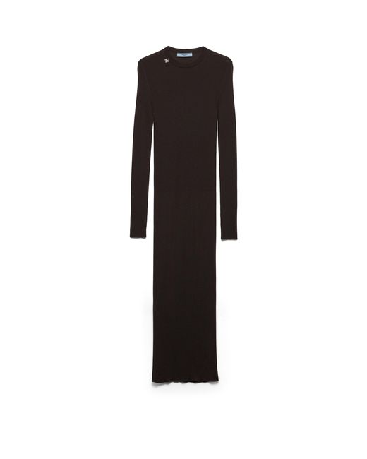 Prada Black Wool Dress, Cocoa