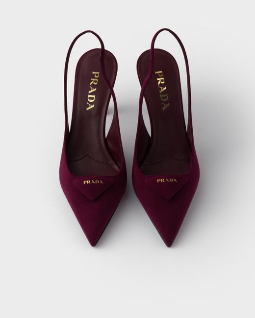 Décolleté Slingback di Prada in Purple