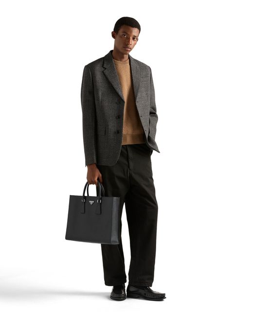 Borsa Shopping di Prada in Black da Uomo