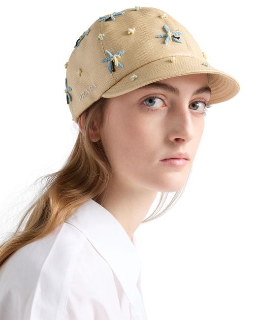 Cappello di Prada in Natural