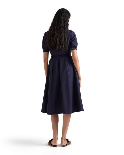 Prada Blue Poplin Dress