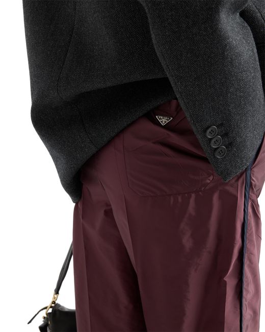 Prada Purple Re-Nylon Pants