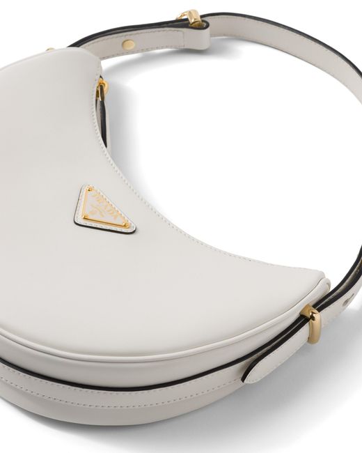 Borsa A Spalla Arqué Small di Prada in White