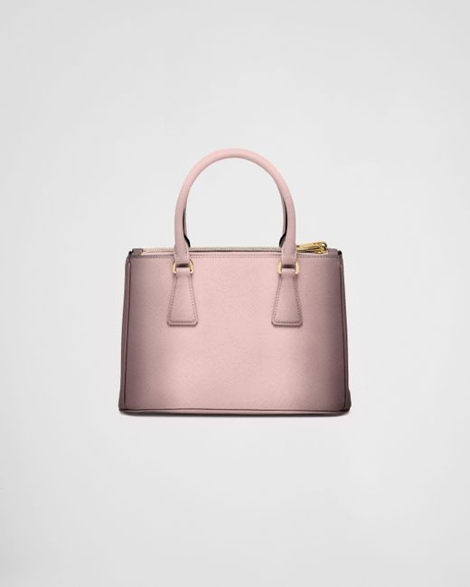 Prada Pink Kleine Galleria Tasche Aus Saffiano-Leder Mit Farbverlauf