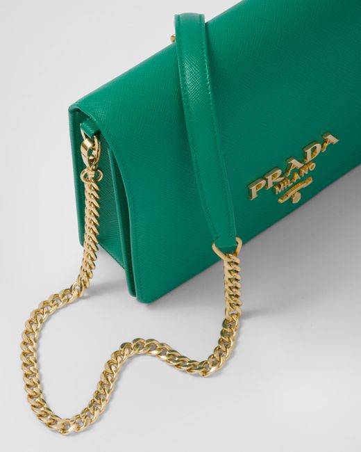 Prada Green Saffiano Leather Mini Bag
