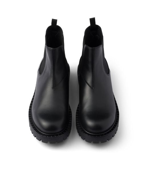 Bottines Chelsea En Cuir, Homme, Taille Prada pour homme en coloris Black