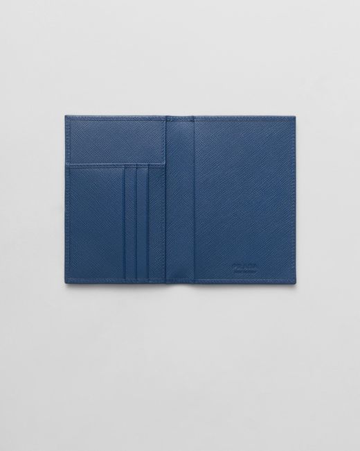 Porta Passaporto di Prada in Blue da Uomo