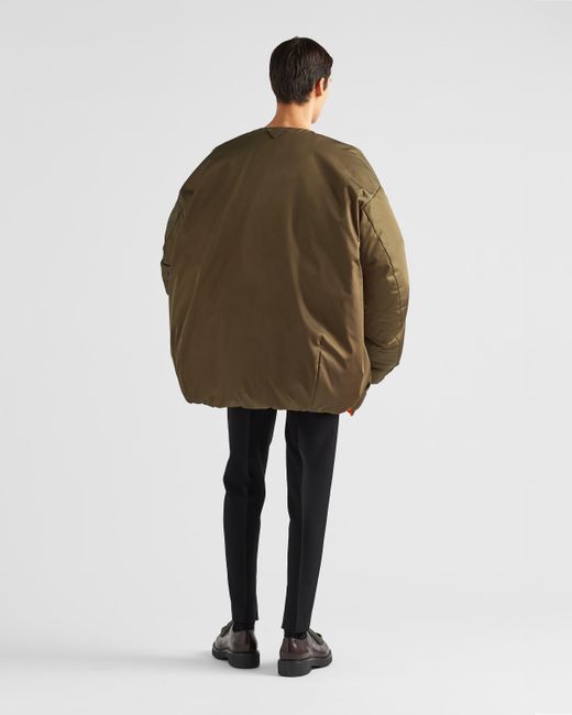 Prada Green Reversible Re-nylon Down Jacket for men