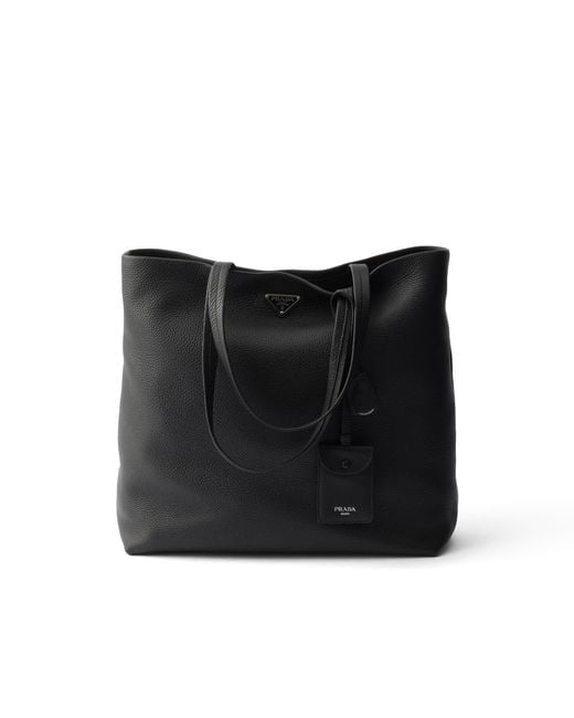 Prada Black Leather Tote for men