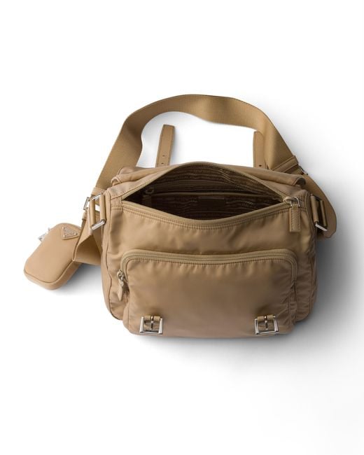 Prada Natural Re-Nylon Shoulder Bag