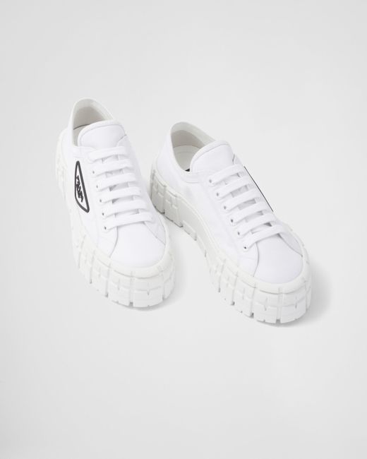 Sneakers Double Wheel di Prada in White