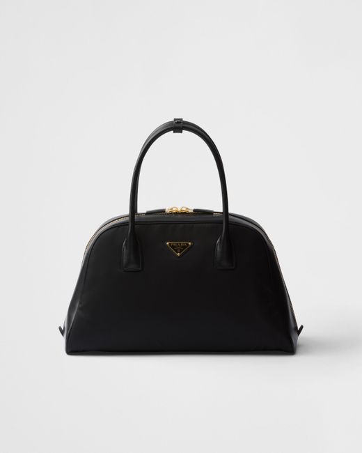 Prada Black Large Re-Nylon Top-Handle Bag