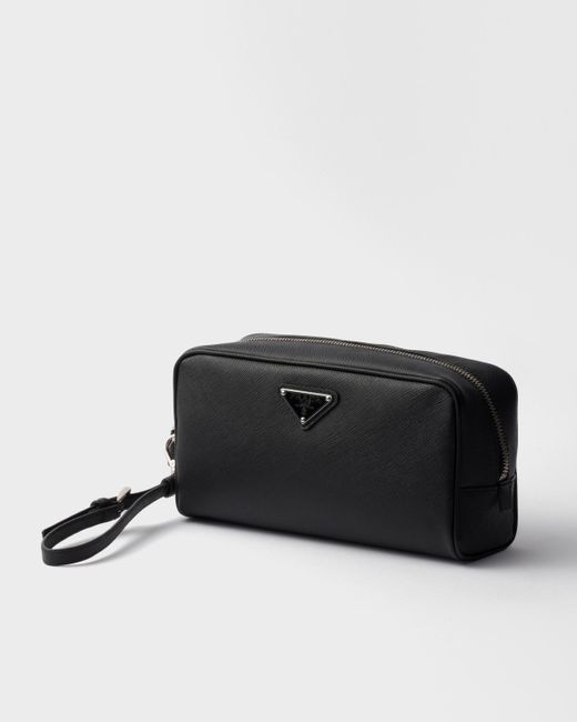 Prada Pouch Aus Saffiano-Leder in Black für Herren