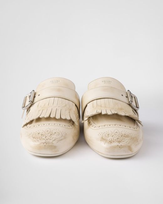 Sabot Shuffle di Prada in White