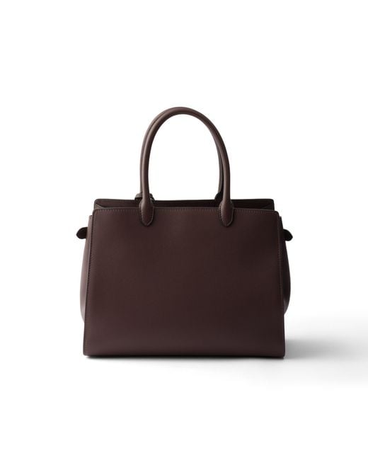 Prada Multicolor Prelude Large Leather Handbag