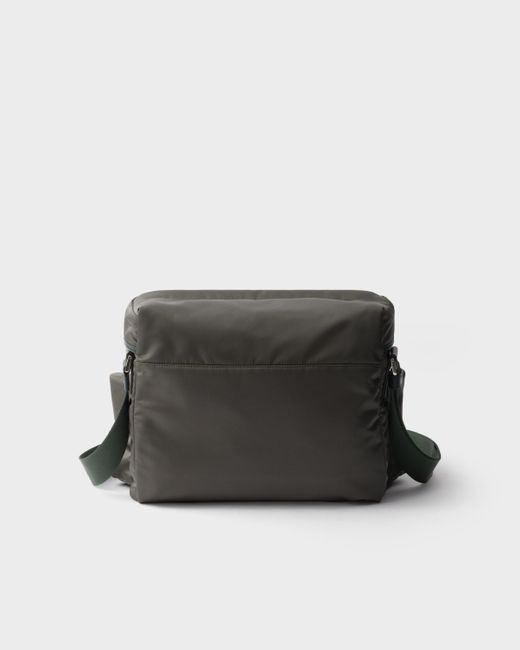 Prada Black Re-Nylon And Leather Shoulder Bag for men