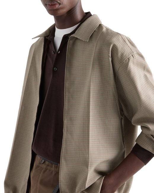 Prada Brown Long-Sleeved Superfine Wool Polo Sweater for men