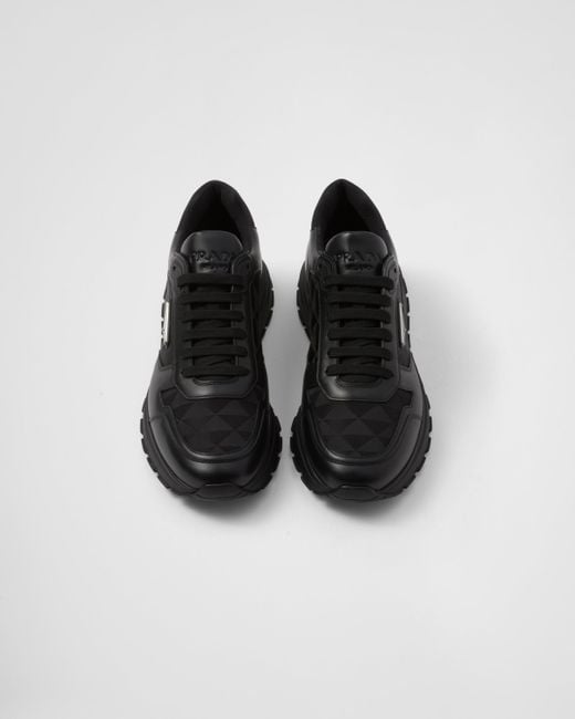 Sneakers Alte di Prada in Black da Uomo
