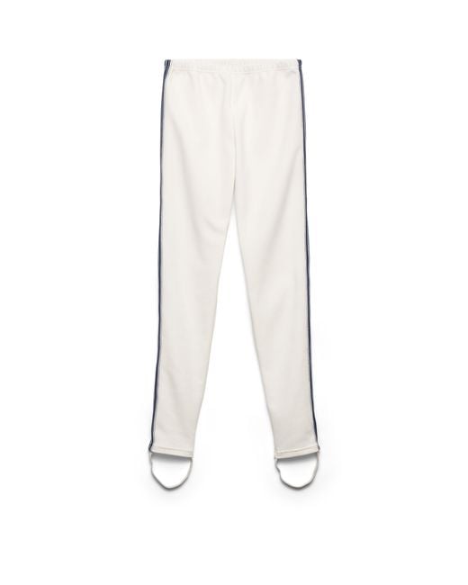 Prada White Fleece Leggings