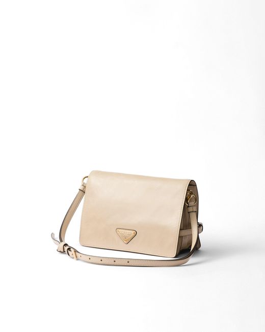 Prada Natural Leather Shoulder Bag