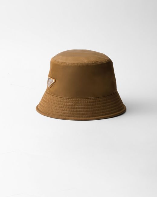 Prada Natural Re-Nylon Bucket Hat for men