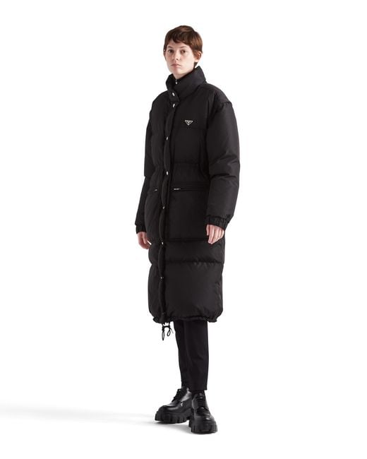 Prada Black Re-nylon Down Coat