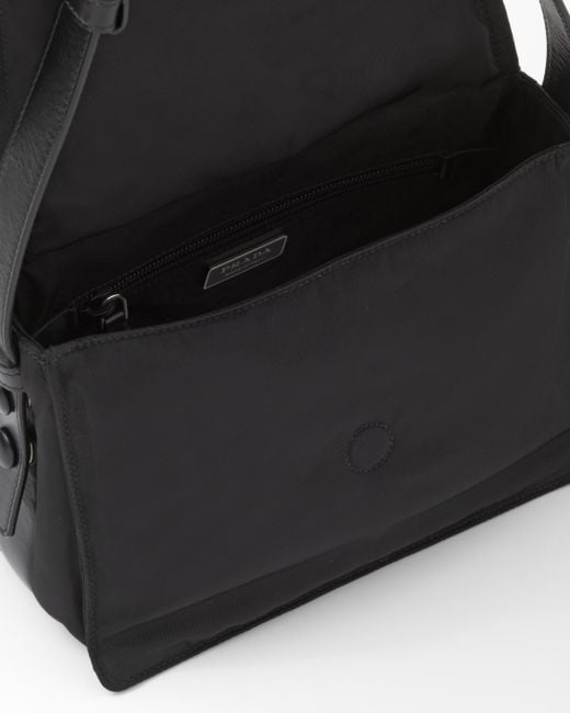 Prada Black Small Padded Re-Nylon Shoulder Bag