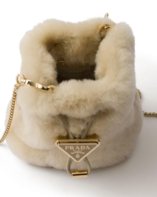 Mini Pouch di Prada in White