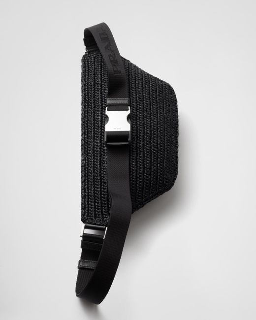 Prada Gehäkelte Gürteltasche in White für Herren