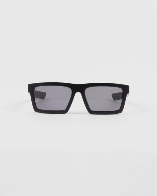 Prada Gray Linea Rossa Impavid Sunglasses for men