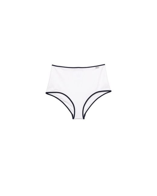 Slip Bikini di Prada in White