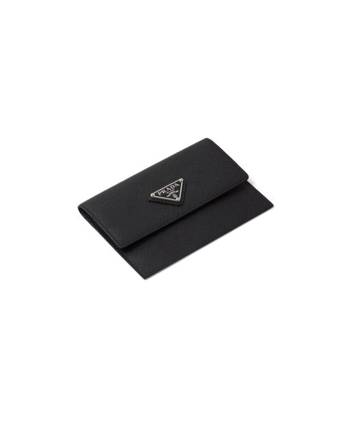 Prada Black Saffiano Leather Document Holder for men