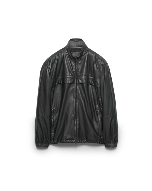 Prada Black Nappa Leather Jacket for men