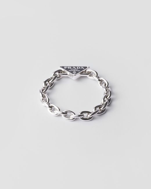 Bracelet Chaîne En Prada pour homme en coloris Metallic