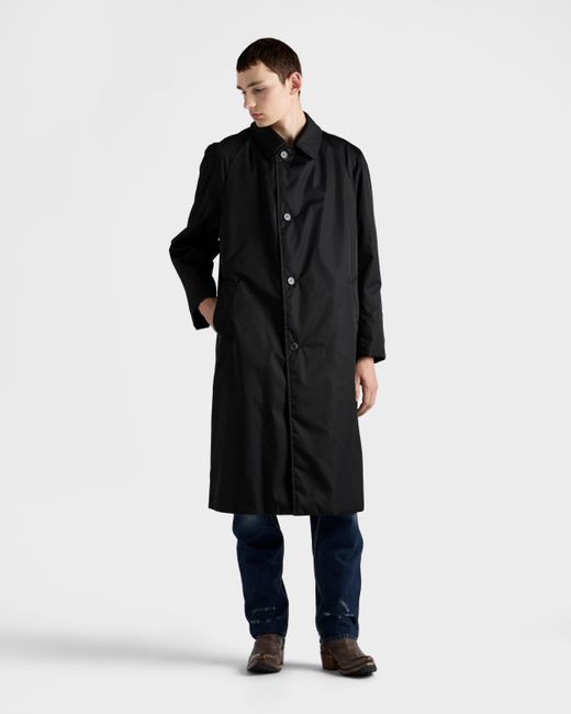 Prada Mantel Aus Re-Nylon in Black für Herren