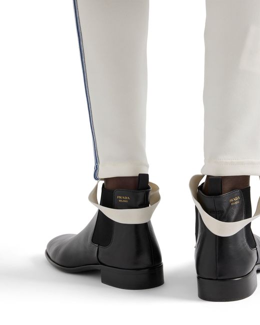 Prada White Fleece Leggings