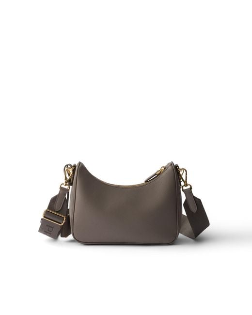 Prada Brown Re-Edition 2005 Saffiano Leather Bag