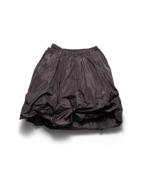 Prada Multicolor Technical Taffeta Skirt, Hematite