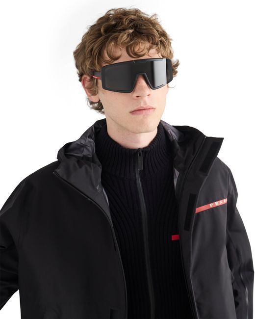 Prada Blue Linea Rossa Active Sunglasses for men