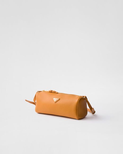 Prada Yellow Pouch Aus Leder